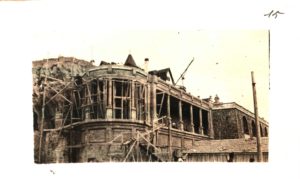 Galerías Punta Begoña en 1919, durante su construcción